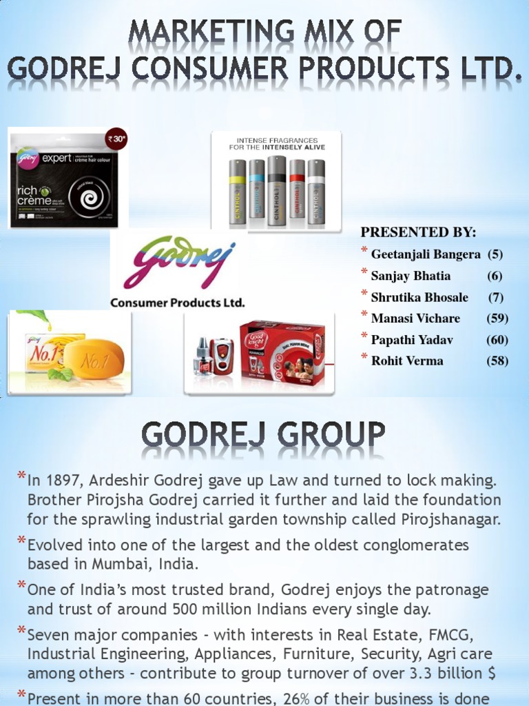 godrej consumer products ltd contact details marketing mix of different companies